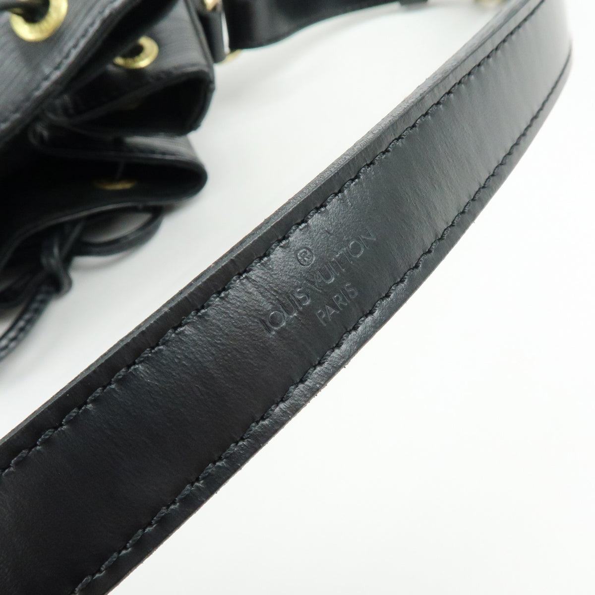 Louis Vuitton Noe Epi Leather, Black, Leather, Shoulder Bag