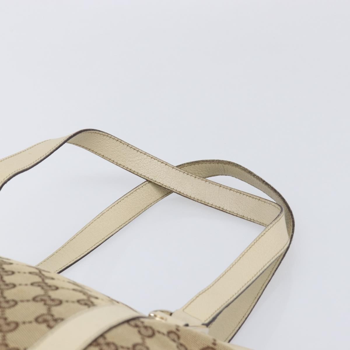 Gucci Abbey Zip Tote GG Canvas and Leather, Beige, Canvas, Handbag