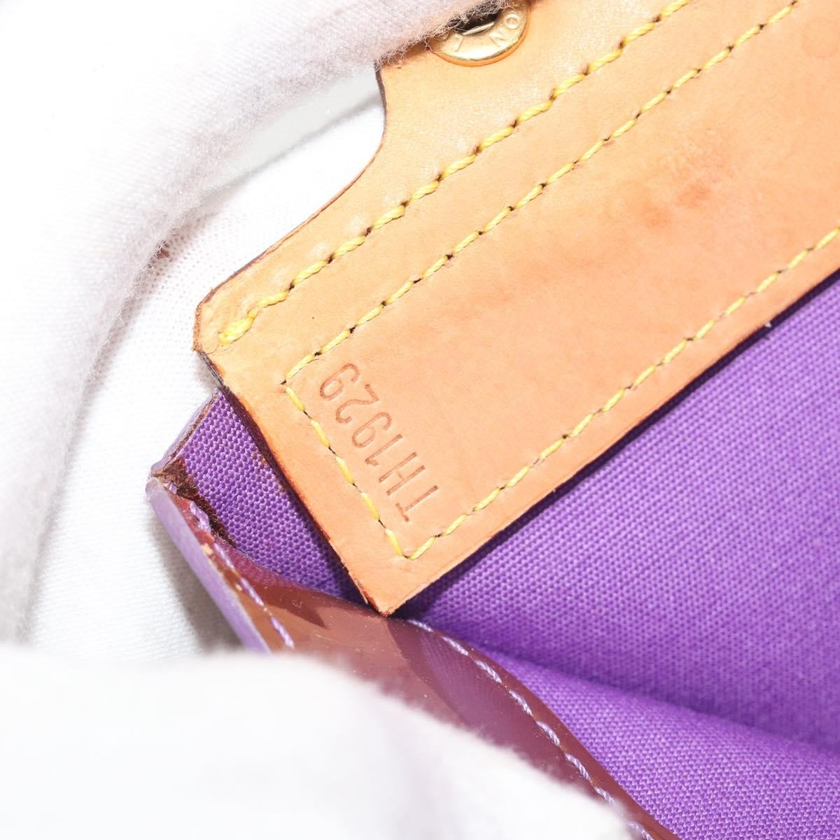 Louis Vuitton Stanton Monogram Vernis, Purple, Patent Leather, Tote Bag