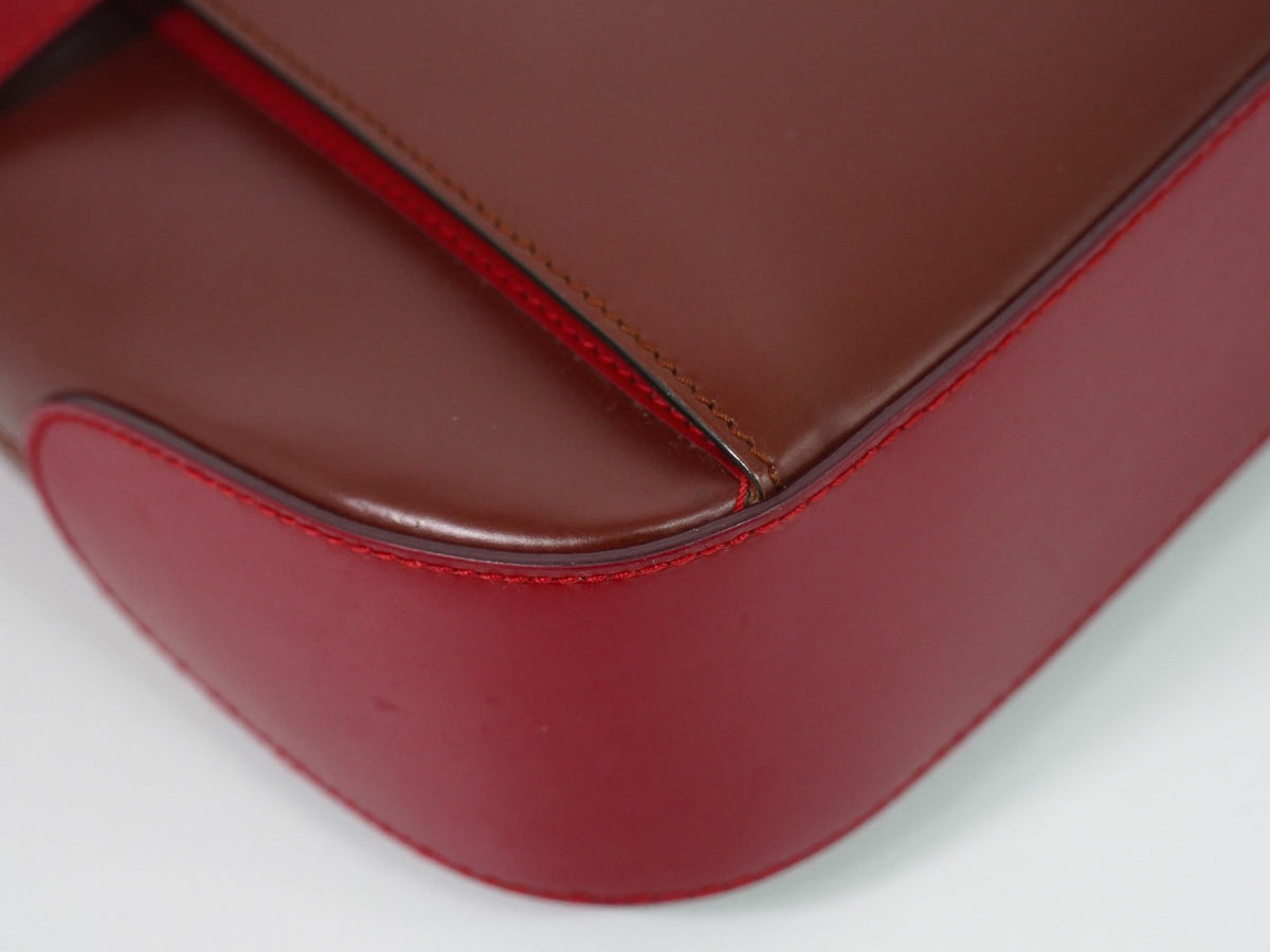Salvatore Ferragamo Gancini Hobo Leather, Brown, Leather, Shoulder Bag