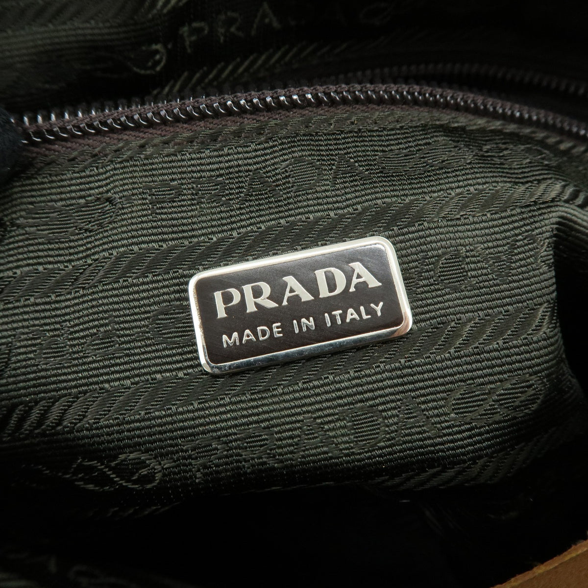 Prada Shoulder Leather, Yellow, Leather, Shoulder Bag