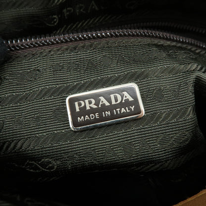 Prada Shoulder Leather, Yellow, Leather, Shoulder Bag
