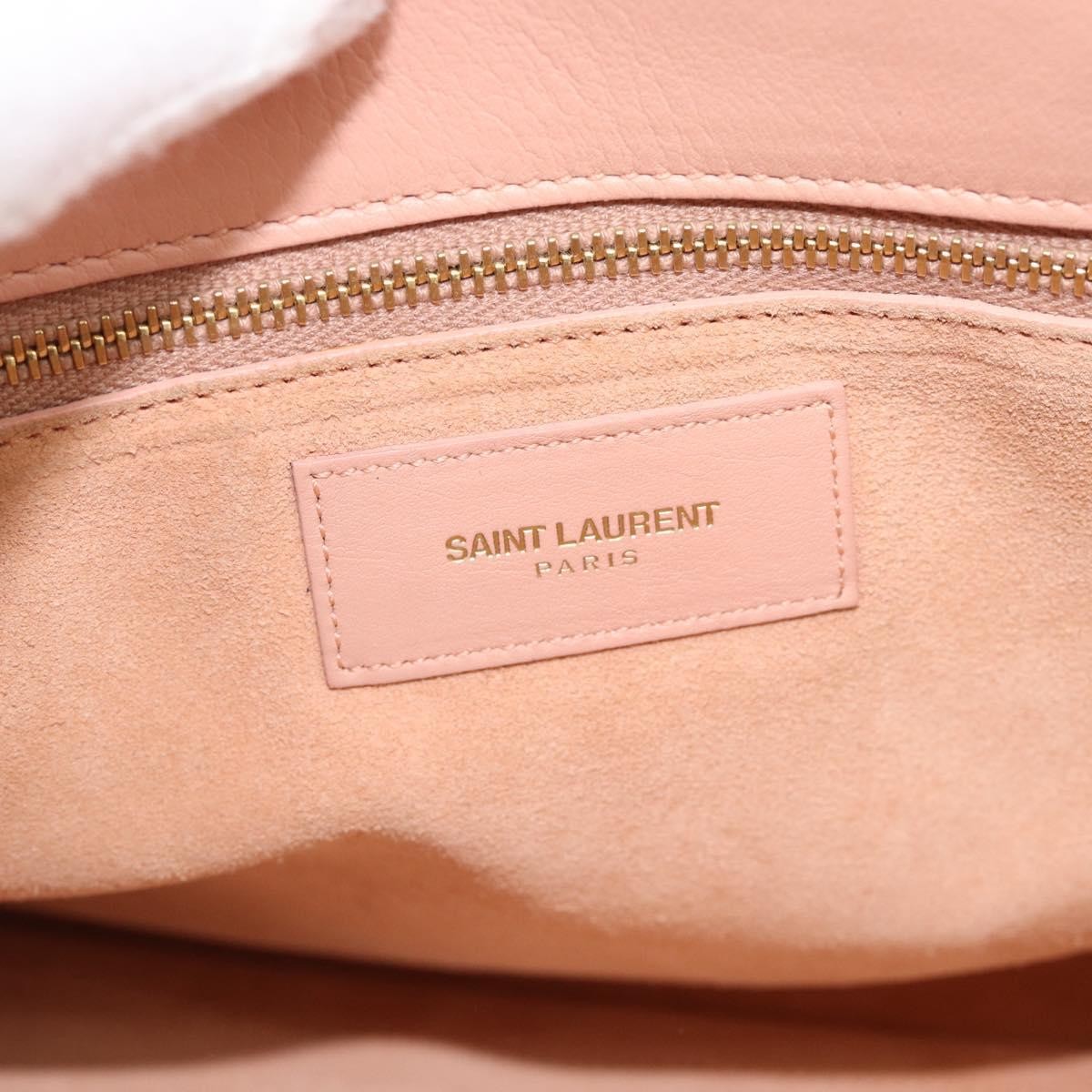 Saint Laurent Sac de Jour Leather, Pink, Leather, Handbag