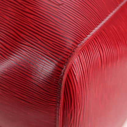 Louis Vuitton Keepall Epi, Red, Leather, Travel Bag
