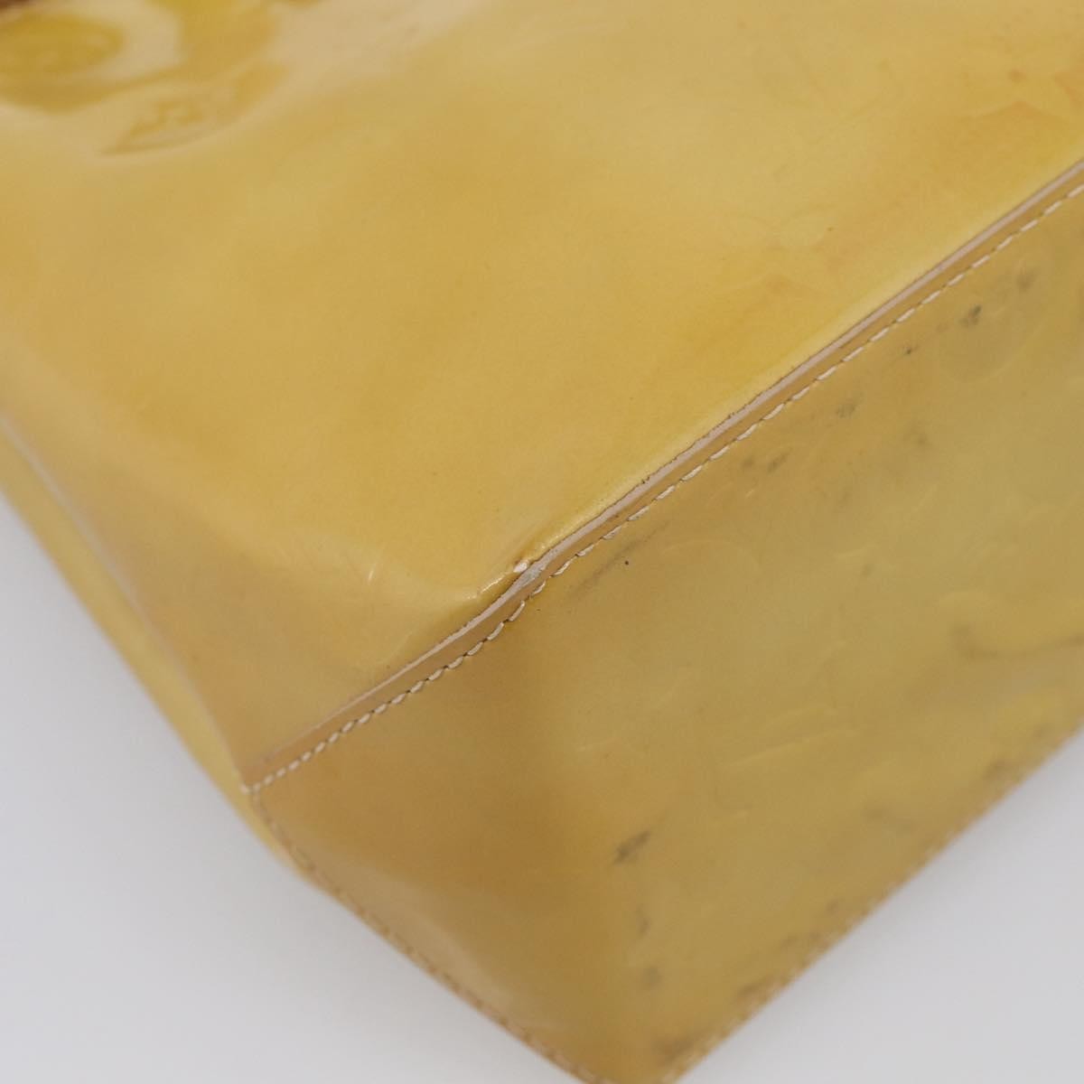 Louis Vuitton Reade Monogram Vernis, Beige, Patent Leather, Handbag