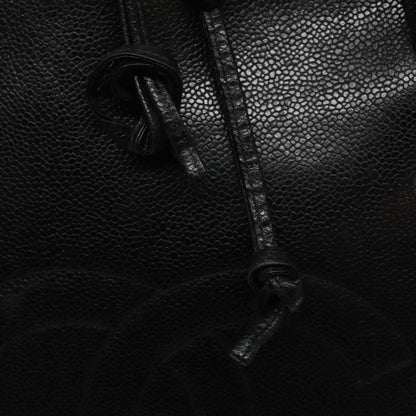 Chanel Vintage CC Dome Caviar, Black, Calfskin, Handbag