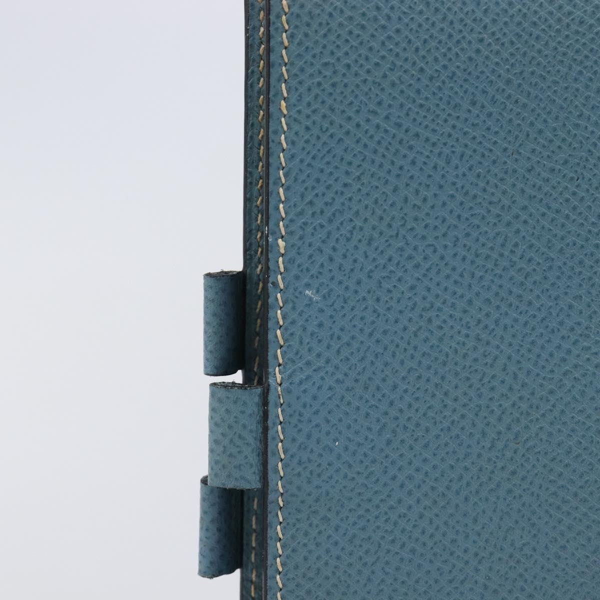 Hermes Vision Agenda Cover Leather, Blue, Leather, Briefcase