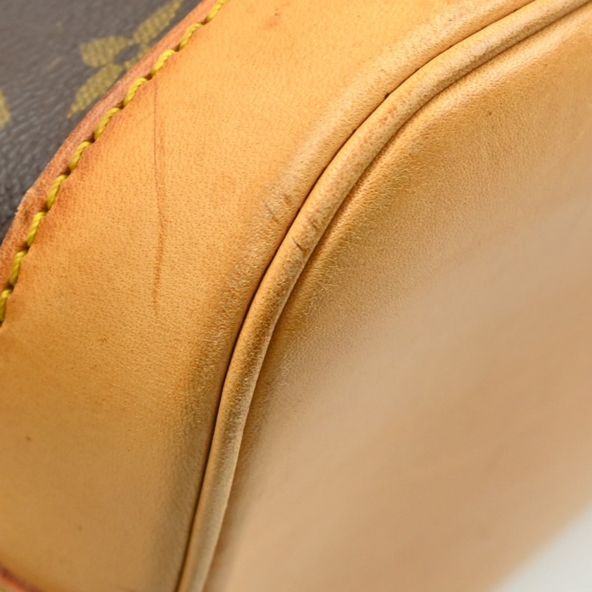 Louis Vuitton Alma Monogram, Brown, Canvas, Handbag