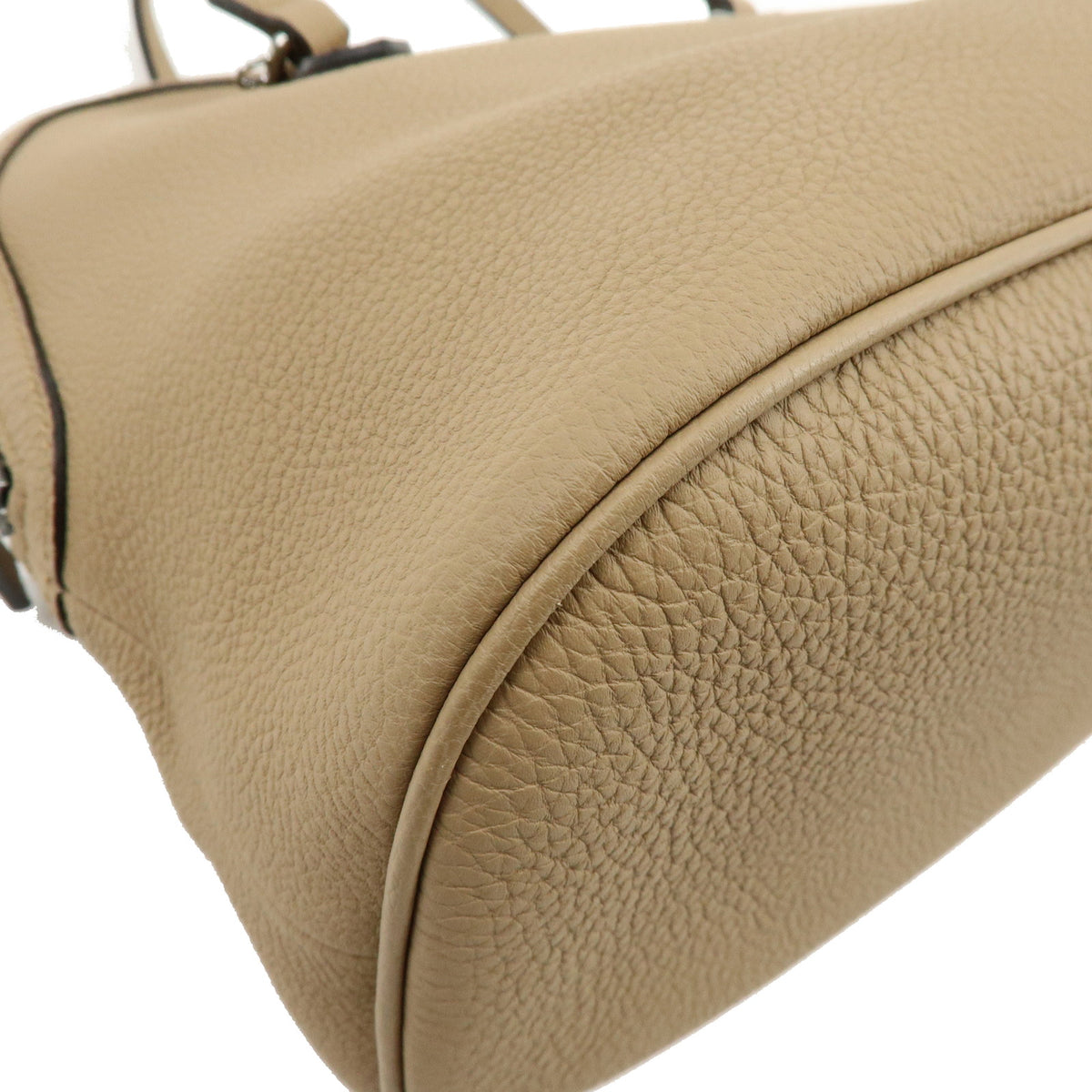 Gucci Lady Dollar Dome Satchel Leather, Beige, Leather, Handbag