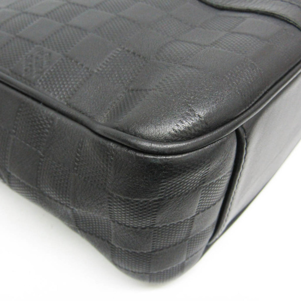 Louis Vuitton Tadao Damier Infini Leather, Black, Leather, Handbag