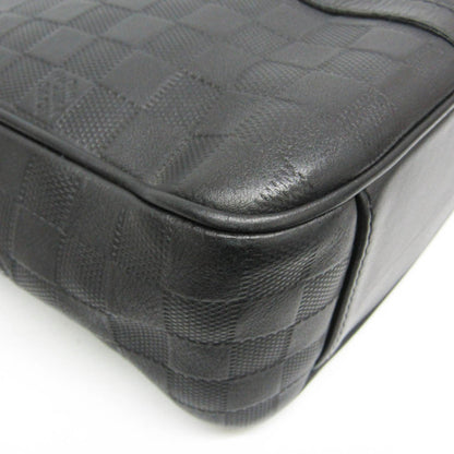 Louis Vuitton Tadao Damier Infini Leather, Black, Leather, Handbag