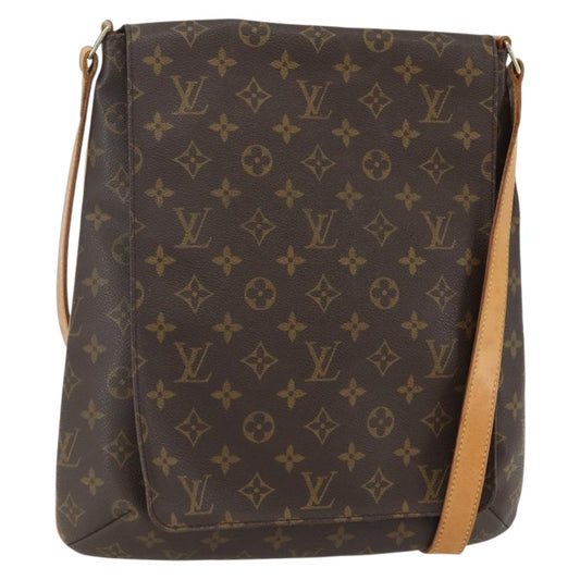 Louis Vuitton Musette Salsa Handbag Monogram Canvas, BROWN, CANVAS, Shoulder bag
