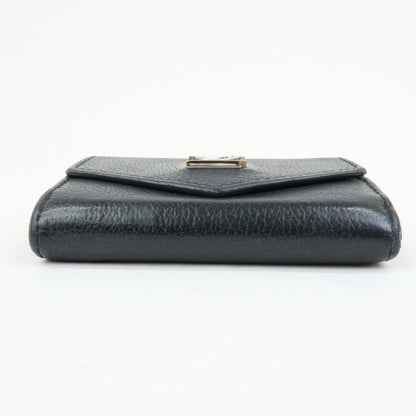Louis Vuitton Lockmini Leather, Black, Leather, Wallet