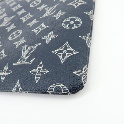 Louis Vuitton Pochette Apollo Limited Edition Upside Down Monogram Ink, Navy, Canvas, Clutch