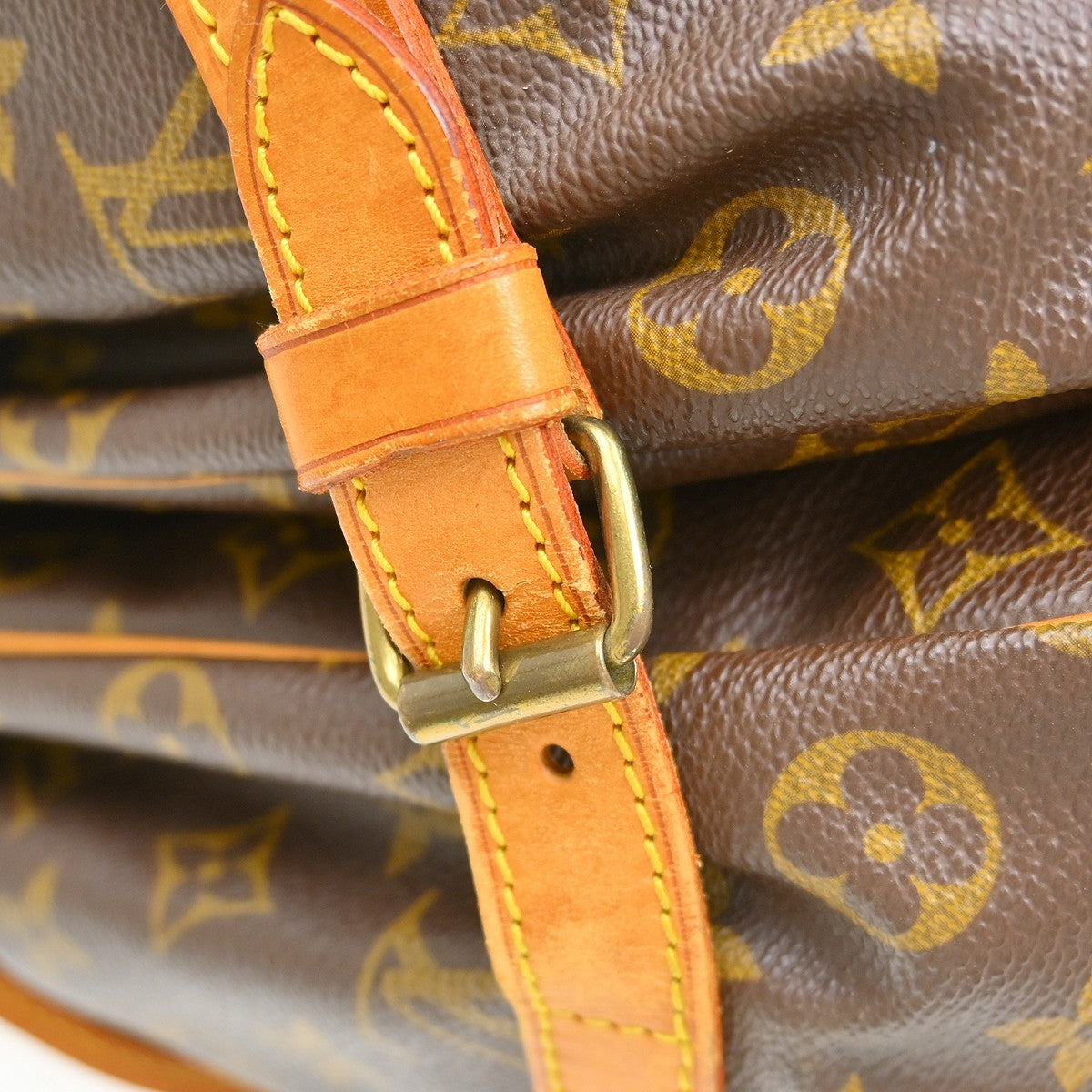 Louis Vuitton Saumur Monogram Canvas, Brown, Canvas, Shoulder Bag