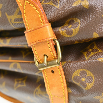 Louis Vuitton Saumur Monogram Canvas, Brown, Canvas, Shoulder Bag