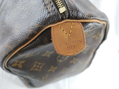 Louis Vuitton Speedy Monogram Canvas, Brown, Canvas, Handbag