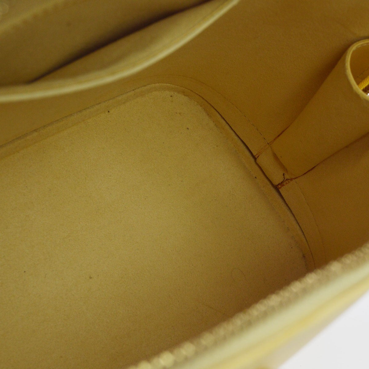 Louis Vuitton Alma Epi Leather, Yellow, Leather, Handbag