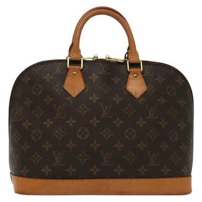 Louis Vuitton Alma Handbag Monogram Canvas, BROWN, CANVAS, Handbag