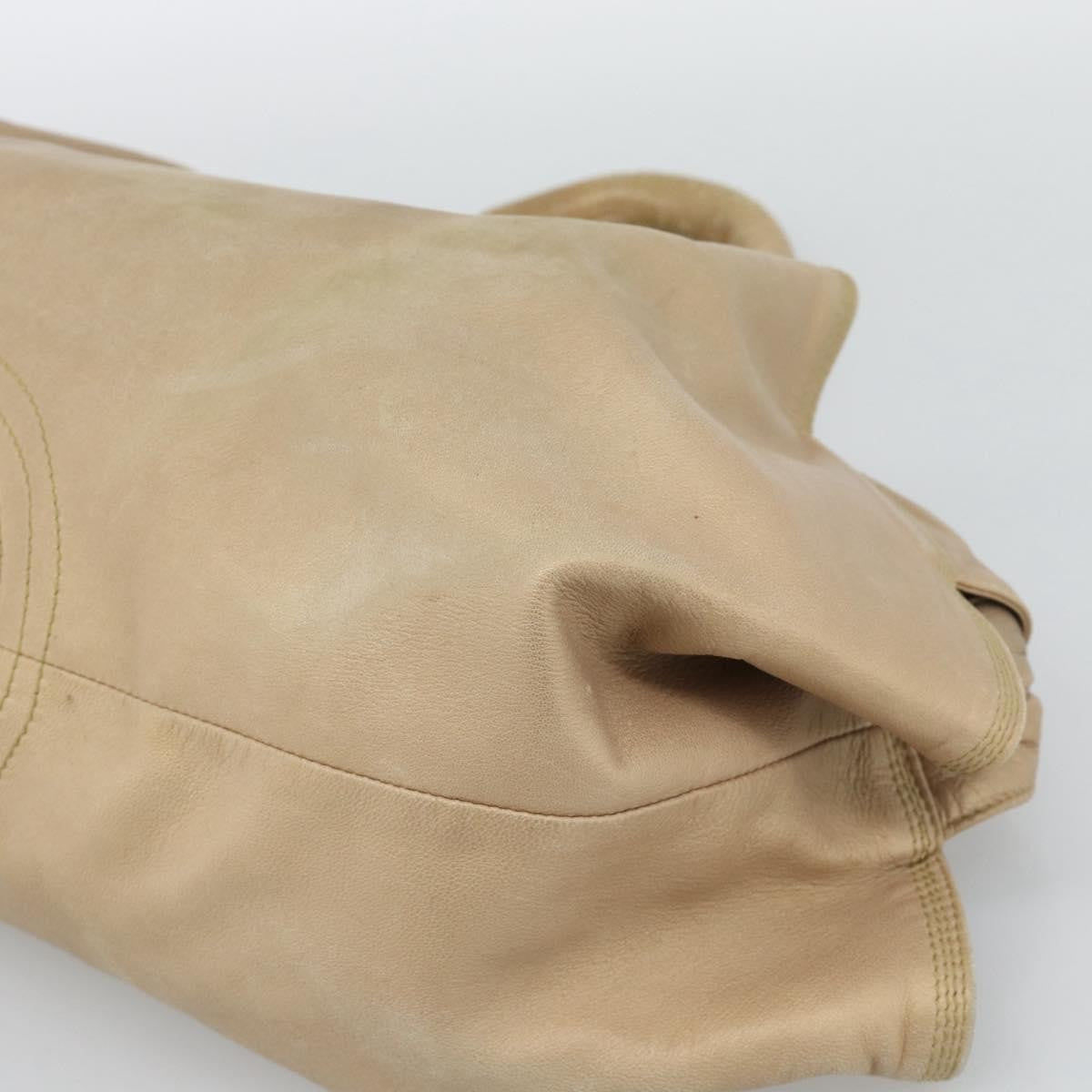 Loewe Anagram Logo Nappa Aire Hand Leather, Beige, Leather, Handbag
