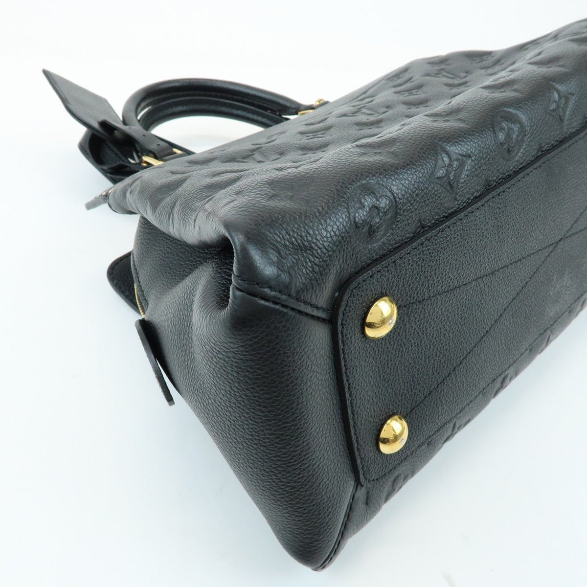 Louis Vuitton Vosges Whipstitch Monogram Empreinte Leather, Black, Leather, Handbag