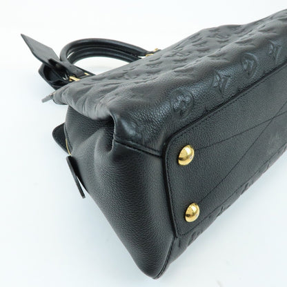 Louis Vuitton Vosges Whipstitch Monogram Empreinte Leather, Black, Leather, Handbag