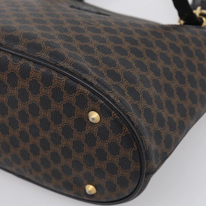 Celine C Macadam Tote PVC leather/ Macadam canvas, Black, Canvas, Shoulder Bag