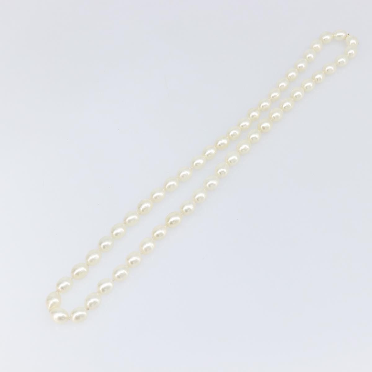 Chanel CC Pearl Metal and Pearls, White, Pearl, Necklace