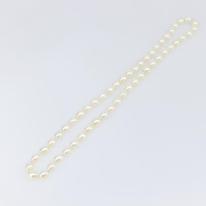 Chanel CC Pearl Metal and Pearls, White, Pearl, Necklace