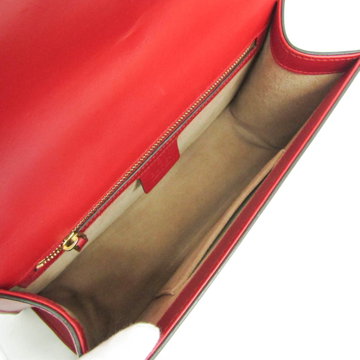 Gucci Sylvie Leather, Red, Leather, Shoulder Bag