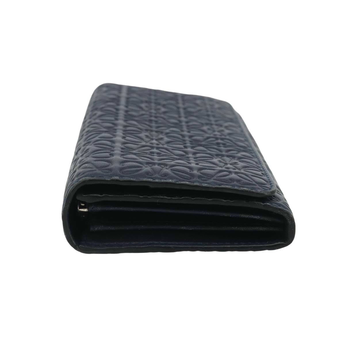 Loewe Anagram Leather, Navy, Leather, Wallet