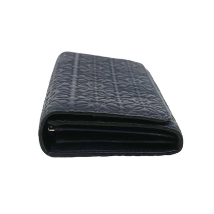 Loewe Anagram Leather, Navy, Leather, Wallet