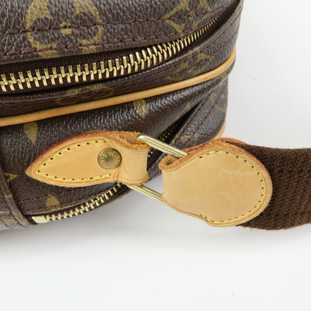 Louis Vuitton Reporter Monogram Canvas, Brown, Canvas, Shoulder Bag
