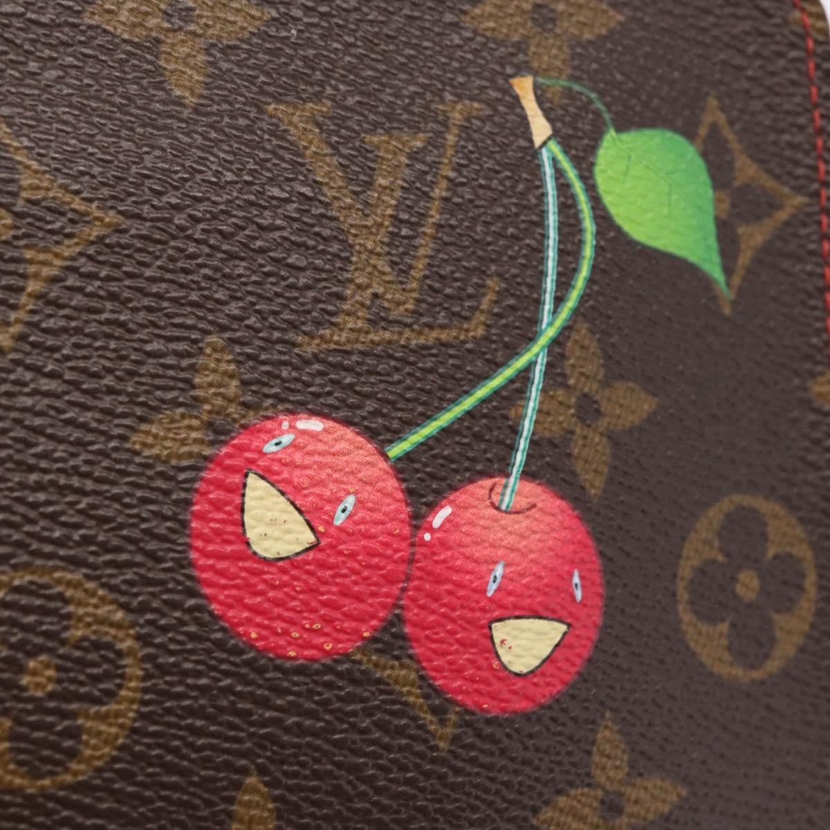 Louis Vuitton Porte-Monnaie Zippy Limited Edition Monogram Cerises, Red, Canvas, Wallet