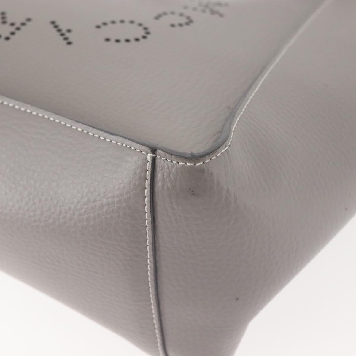 Stella McCartney Alter Tote Leather, Gray, Leather, Tote Bag