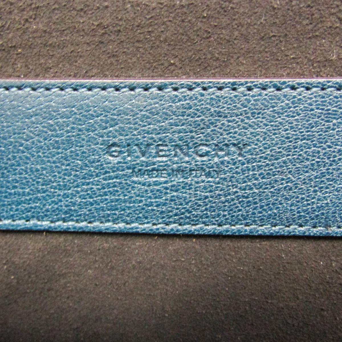 Givenchy GV3 Flap Leather with Suede, Blue, Leather, Handbag