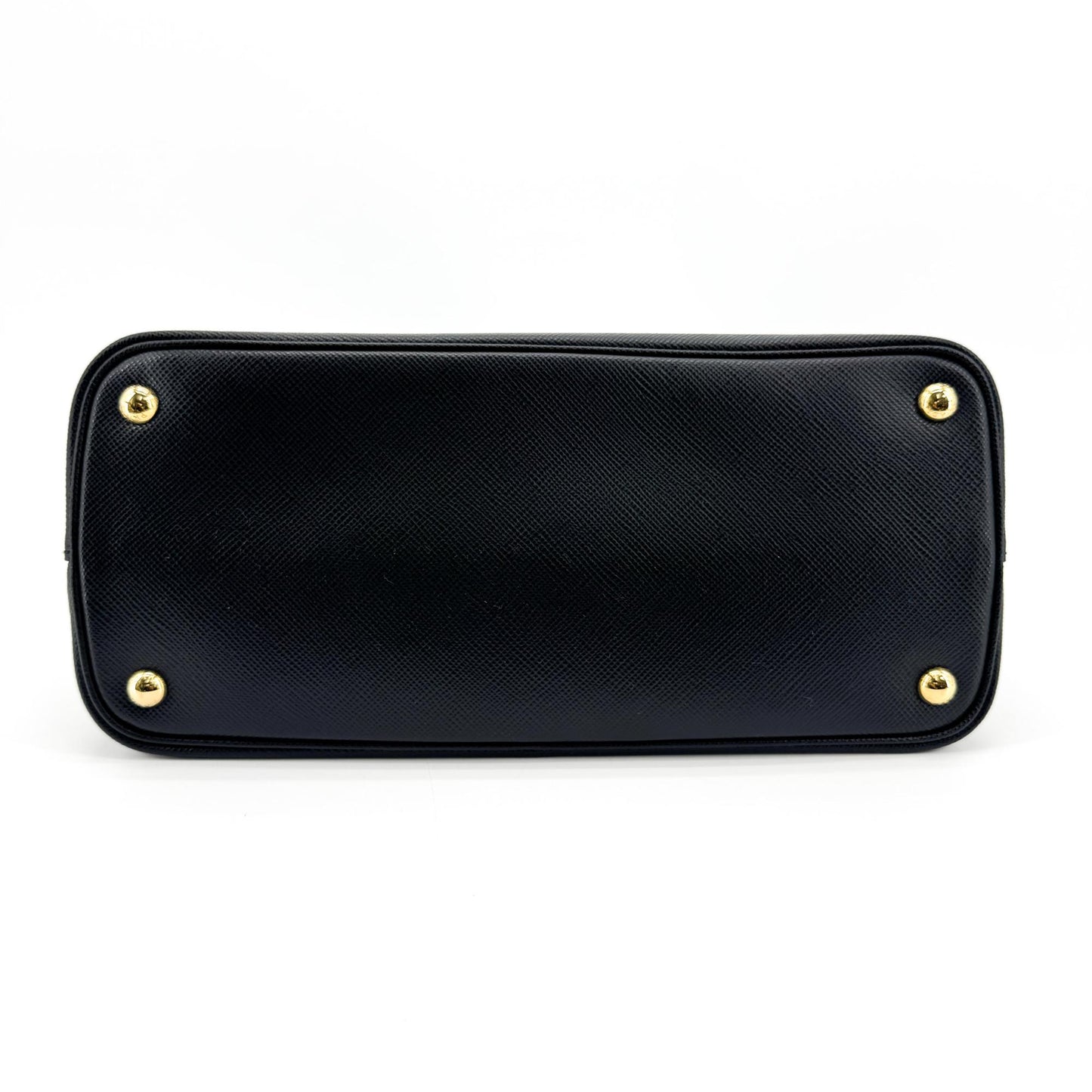 Prada Cuir Double Saffiano Leather, Black, Leather, Tote Bag