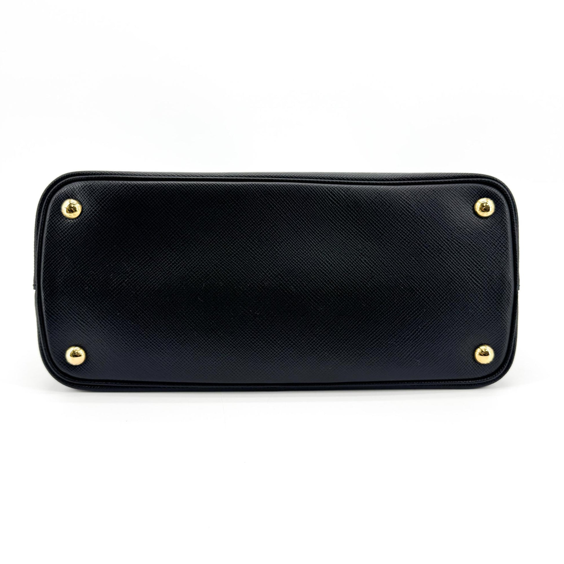 Prada Cuir Double Saffiano Leather, Black, Leather, Tote Bag