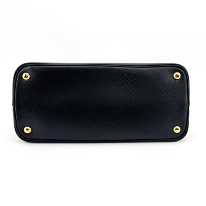Prada Cuir Double Saffiano Leather, Black, Leather, Tote Bag