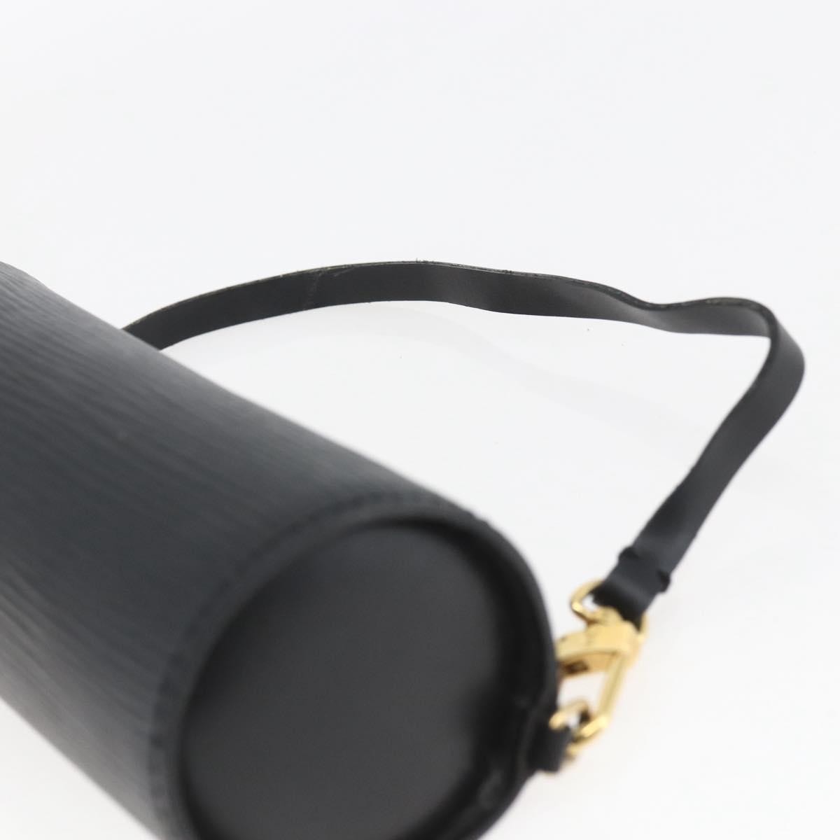 Louis Vuitton Soufflot Pochette Epi Leather, Black, Leather, Clutch