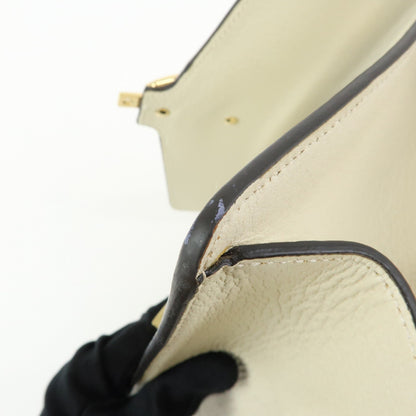 Gucci Sylvie Printed Leather, Beige, Leather, Shoulder Bag