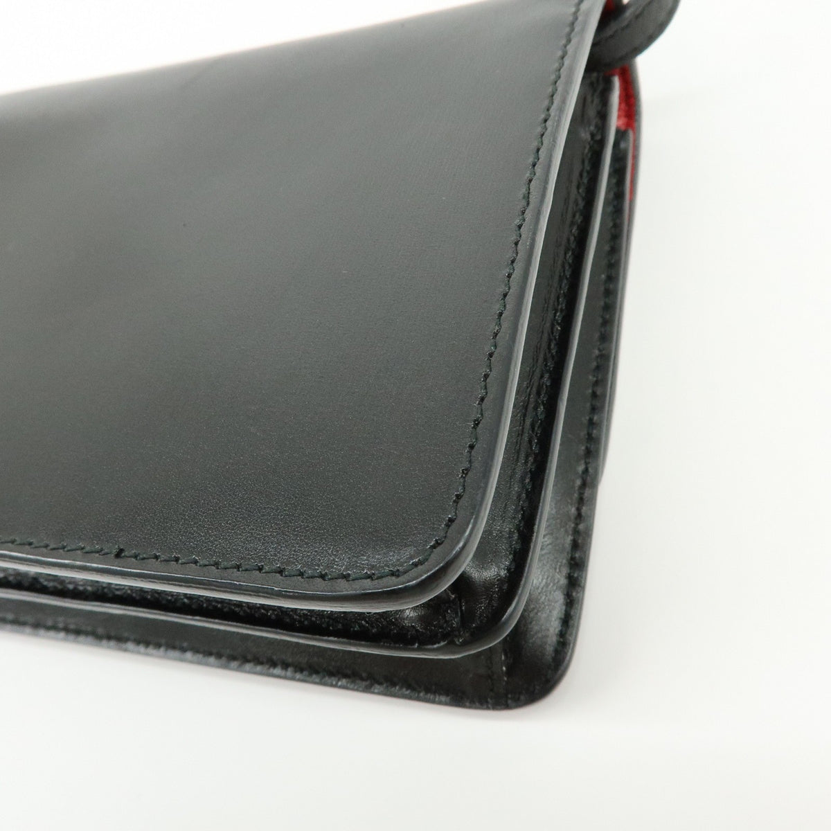 Prada Wallet on Strap City Calfskin, Black, Leather, Crossbody Bag