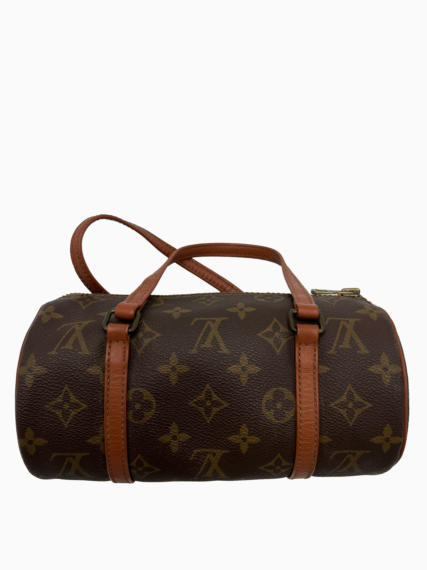 Louis Vuitton Papillon Handbag Monogram Canvas, BROWN, LEATHER, Handbag