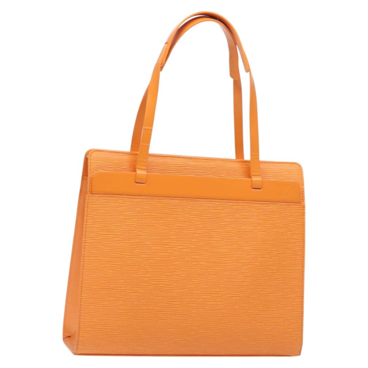 Louis Vuitton Croisette Epi Leather, Orange, Leather, Handbag