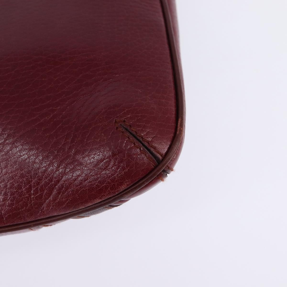 Cartier Must de Cartier Leather, Burgundy, Leather, Bag