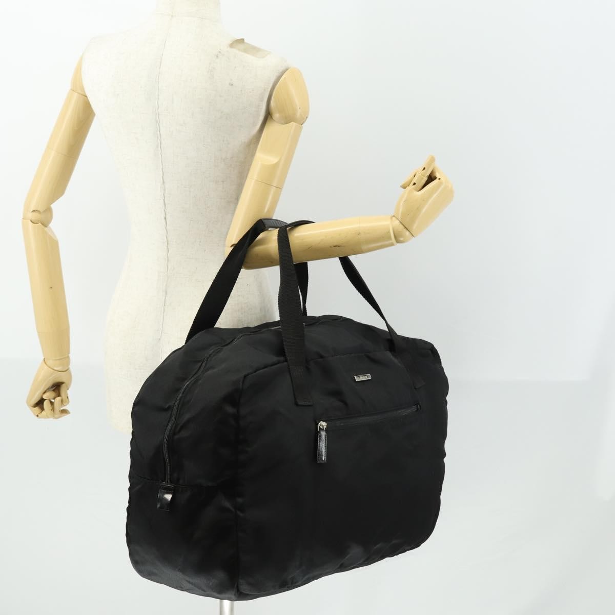 Gucci Vintage Nylon, Black, Nylon, Travel Bag