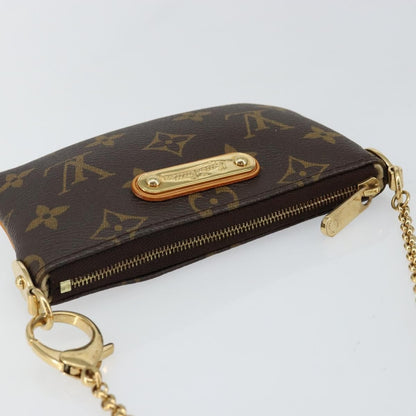 Louis Vuitton Milla Pochette Monogram Canvas, Brown, Canvas, Clutch