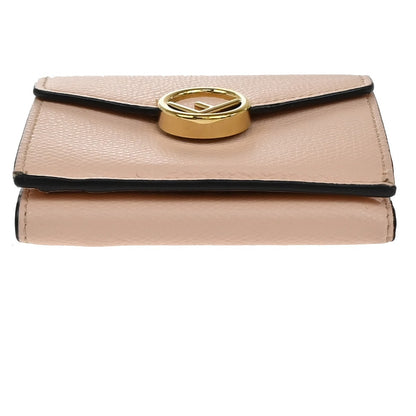 Fendi F is Fendi Trifold Leather, Pink, Leather, Wallet