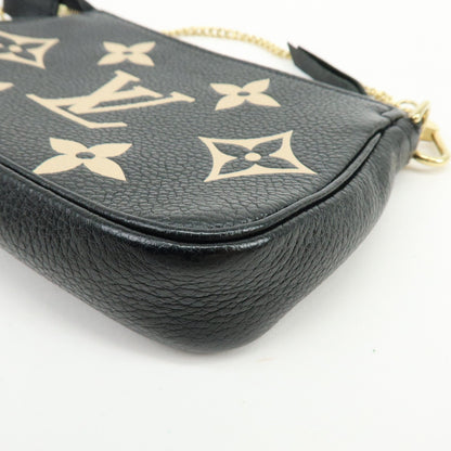 Louis Vuitton Pochette Accessoires Bicolor Monogram Empreinte Giant, Black, Leather, Clutch