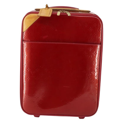 Louis Vuitton Pegase Luggage Monogram Vernis, Red, Patent Leather, Travel Bag